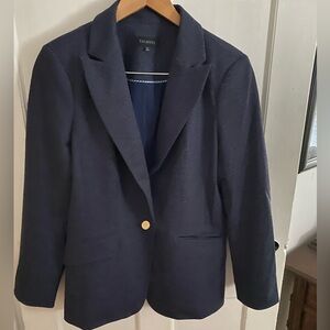 Talbots blue tweed blazer size 12. VGUC
